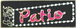 patio nightclub pin